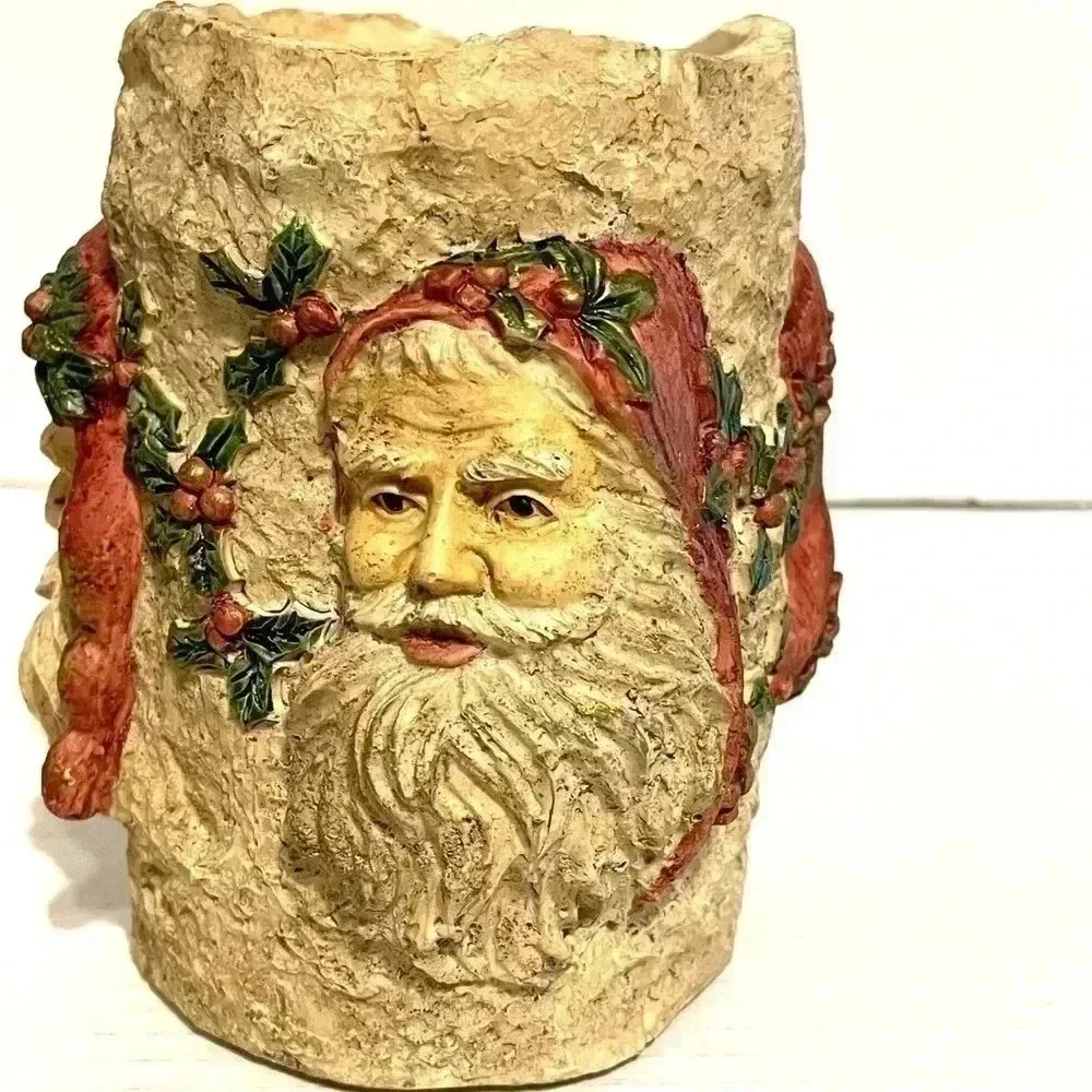 House of Lloyd Christmas Around World Black Forest Santa Candle Holder 1996 Vtg - Picture 3 of 9